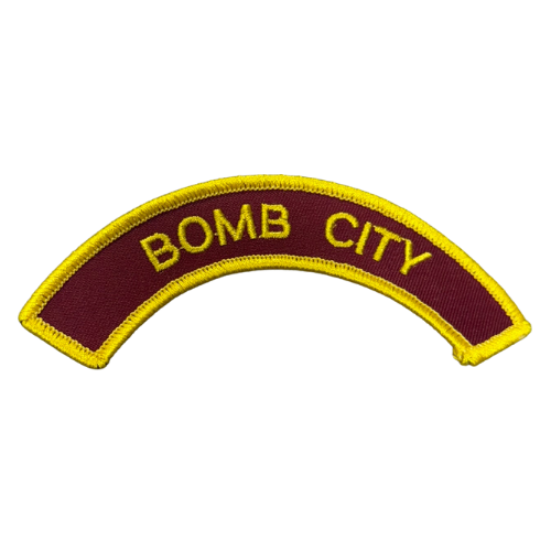 Young Marines Unit Arch Tab "BOMB CITY"