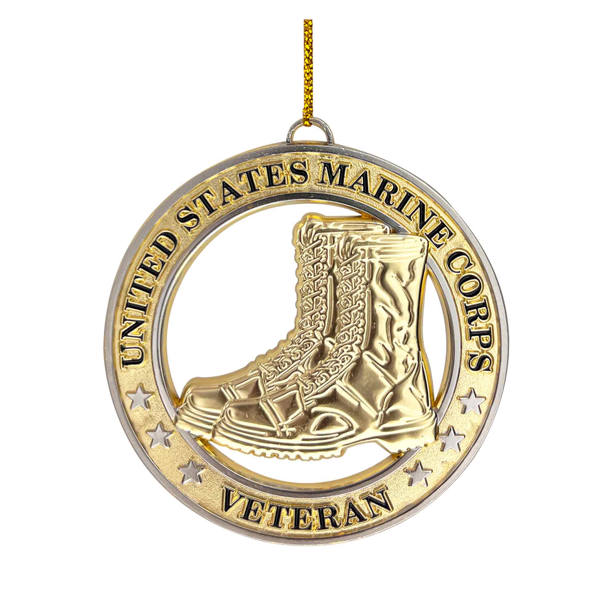 Ornament 3" - United Stated Marine Corps Veteran 2-Tone