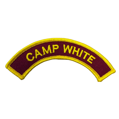 Young Marines Unit Arch Tab "CAMP WHITE"