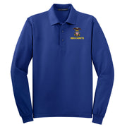 Men's True Royal Long Sleeve Polo Shirt Embroidered With Sea Cadet Logo