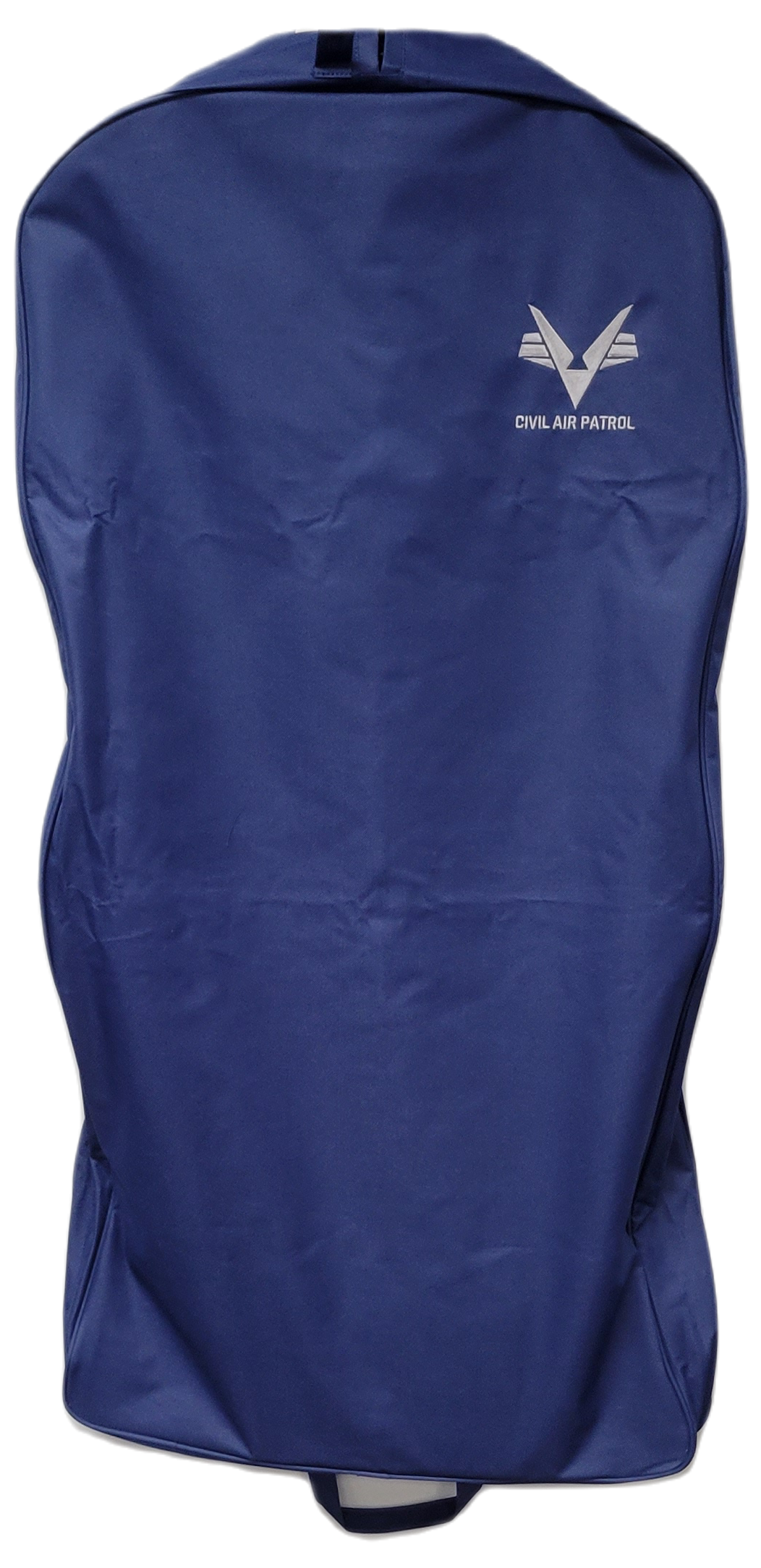 Civil Air Patrol Luggage: Blue Garment Bag with CAP Logo - center zip