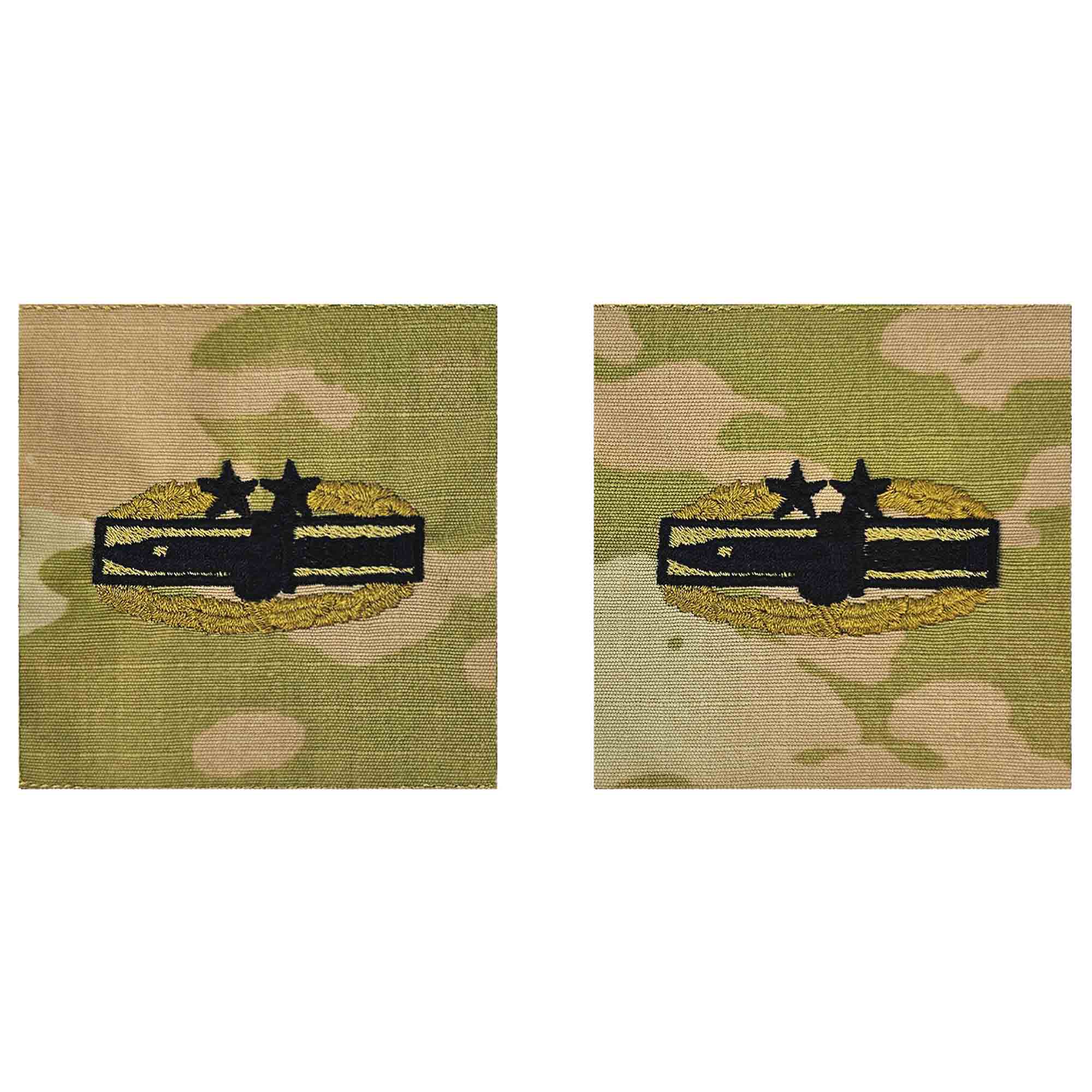 Army Embroidered Badge on OCP Sew on: Master Combat Action - 3rd Award