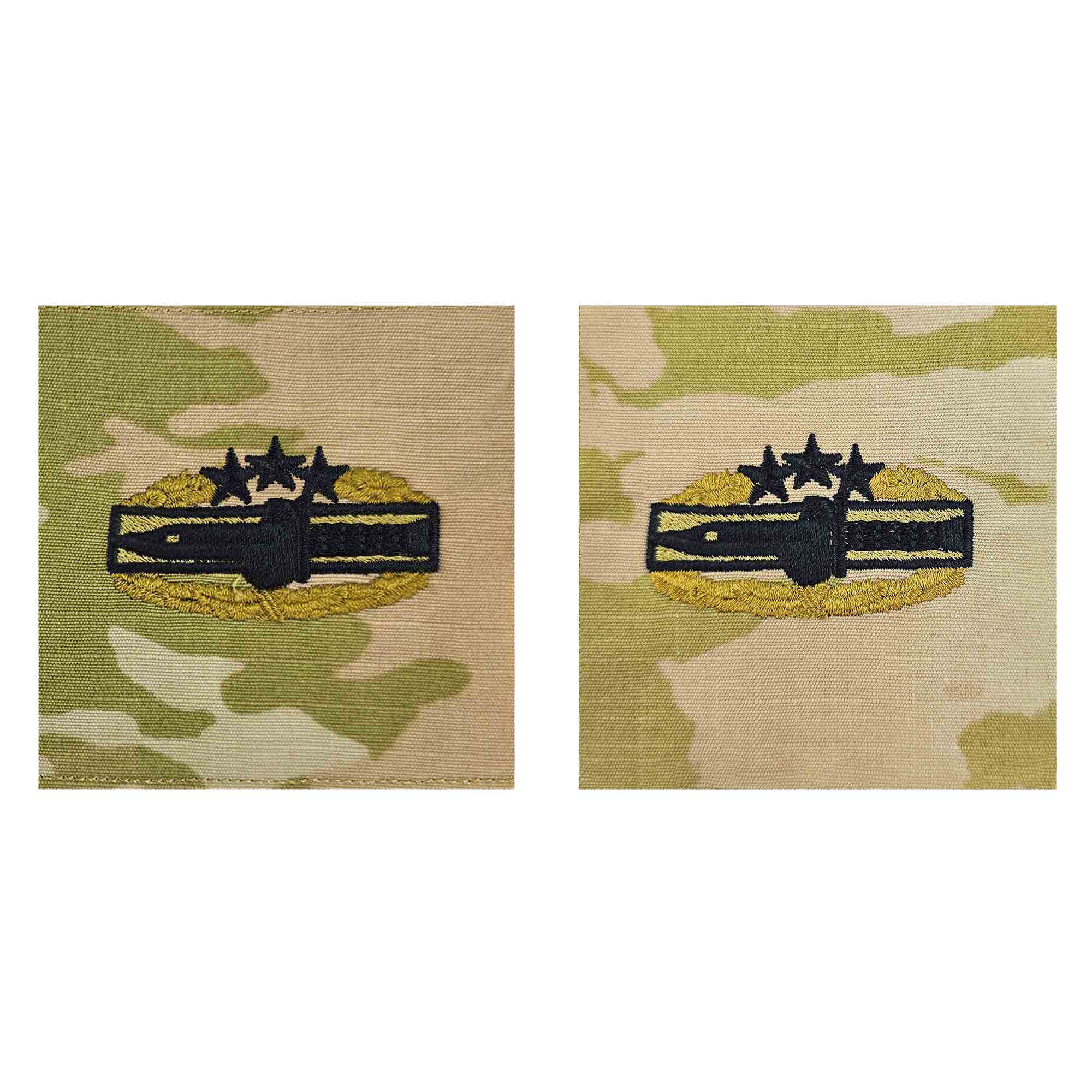 Army Embroidered Badge on OCP Sew on: Master Combat Action - 4th Award