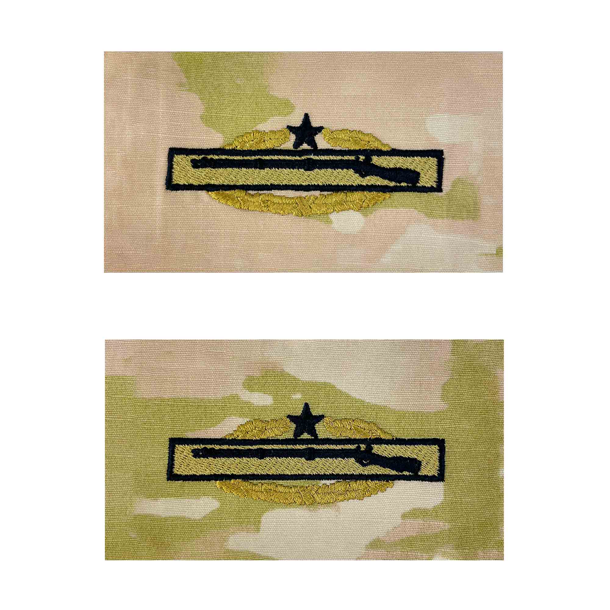 Army Embroidered Badge on OCP Sew on: Master Combat Infantry - 2nd Award