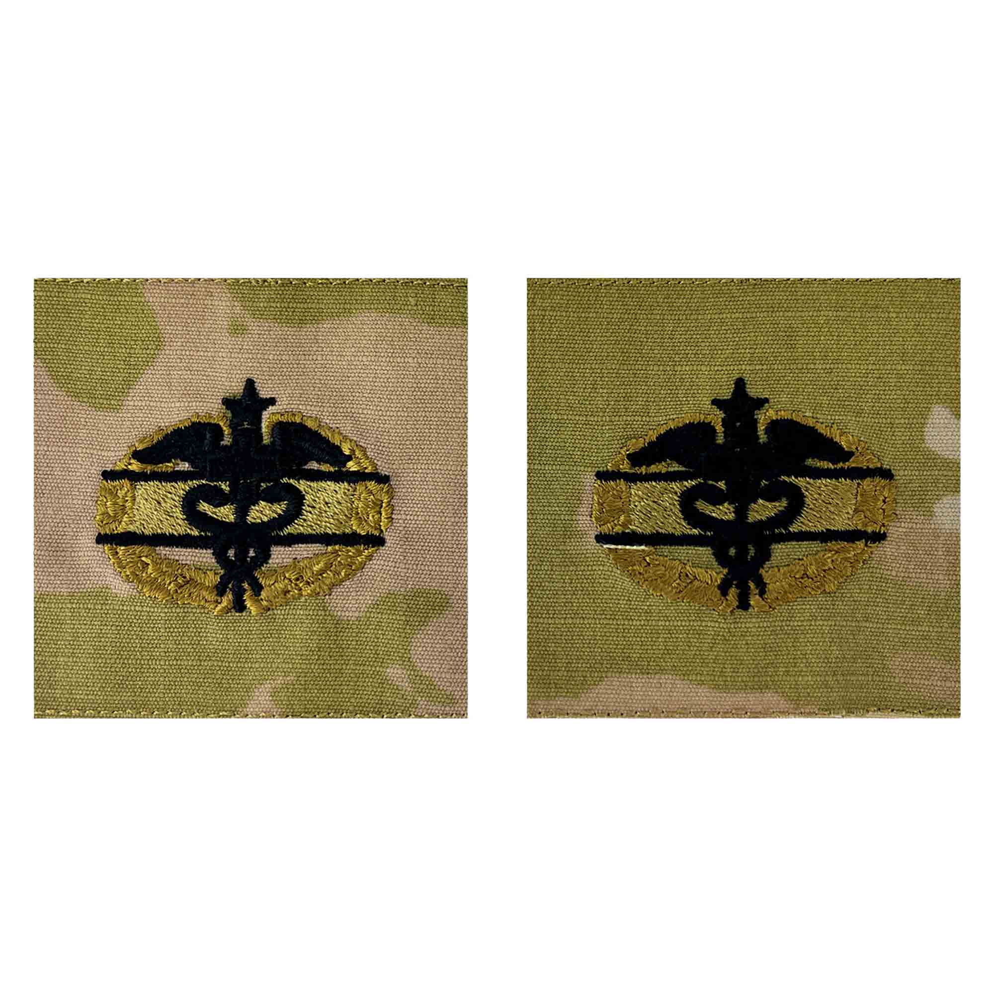 Army Embroidered Badge on OCP Sew on: Master Combat Medical - 2nd Award