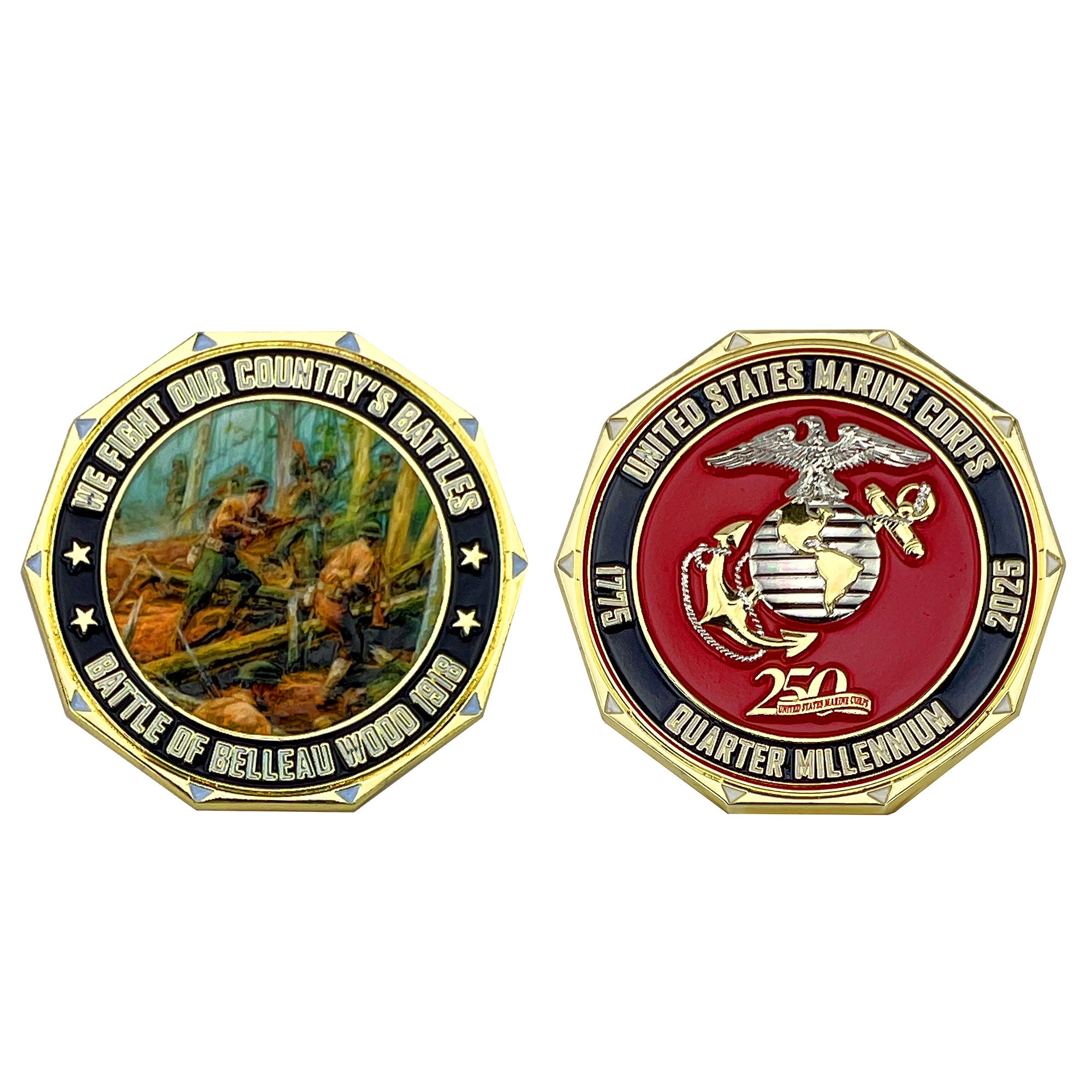 Marine Corps 250th Coin: 2" Battle of Belleau Wood (1918)