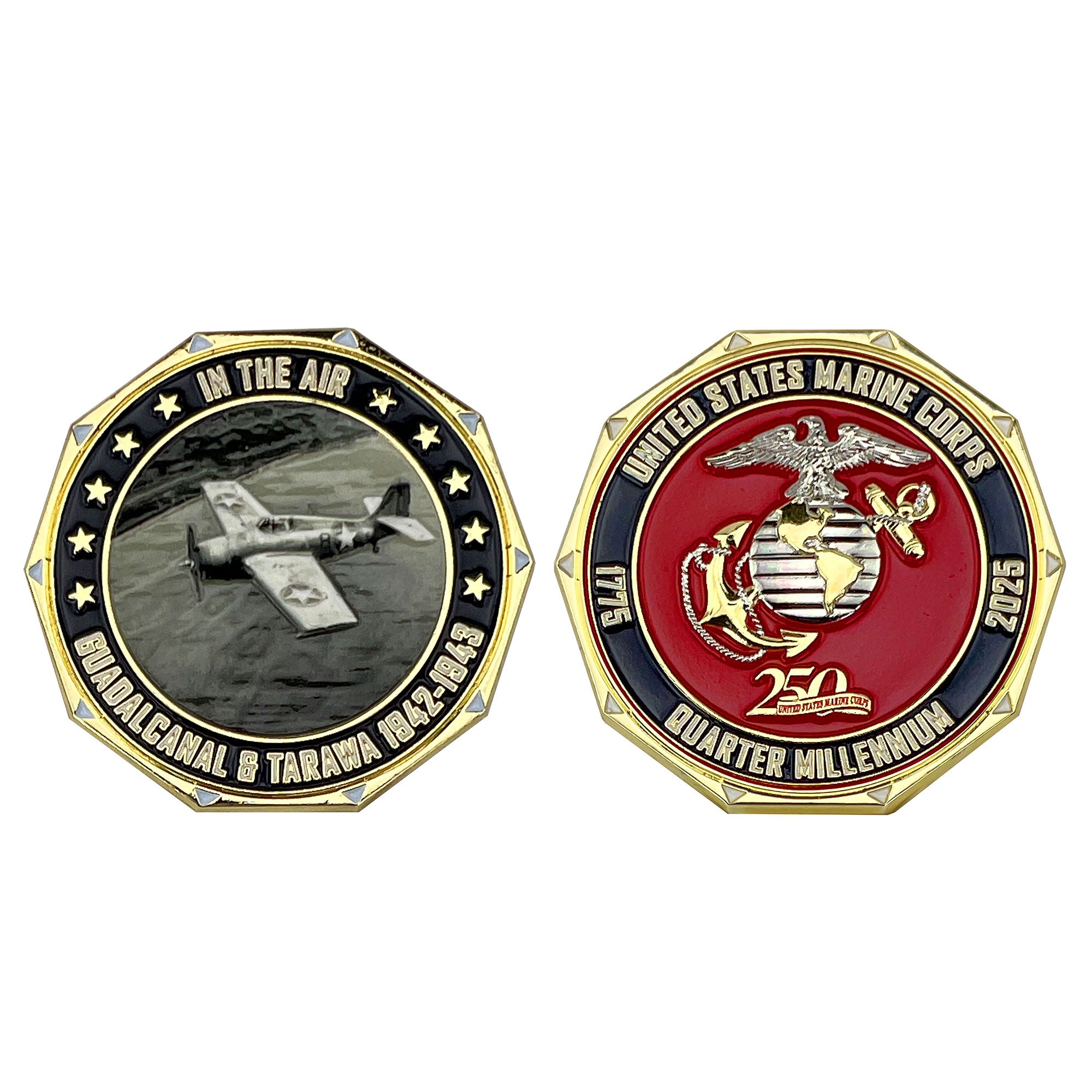 Marine Corps 250th Coin: 2" Battle of Guadalcanal & Tarawa (1942-1943)