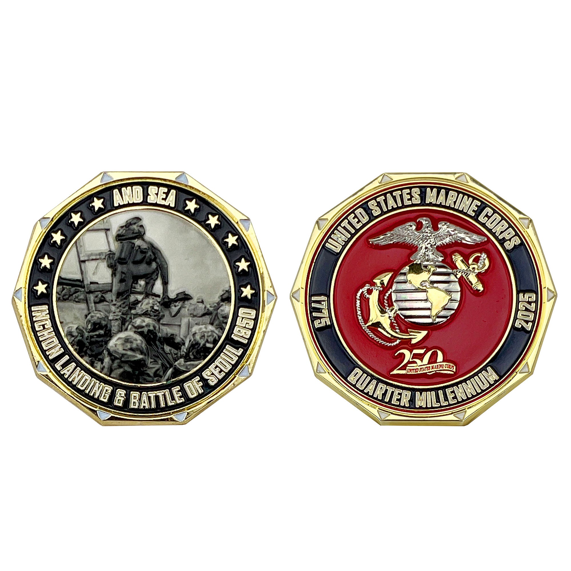 Marine Corps 250th Coin: 2" Inchon Landing & Battle of Seoul (1950)