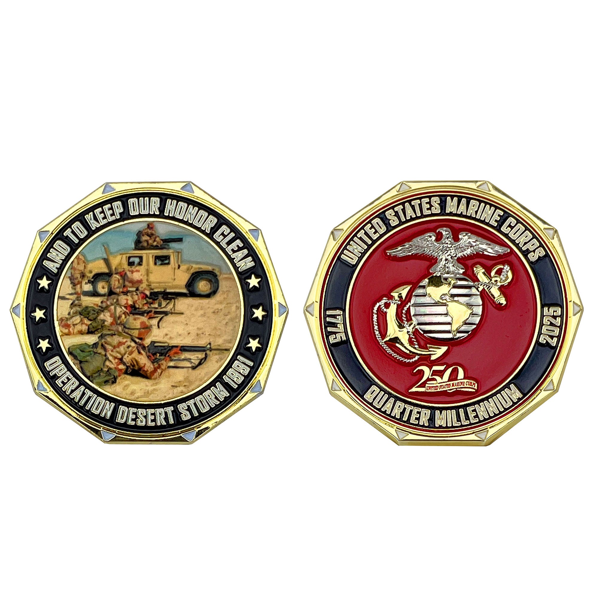 Marine Corps 250th Coin: 2" Operation Desert Storm (1991)