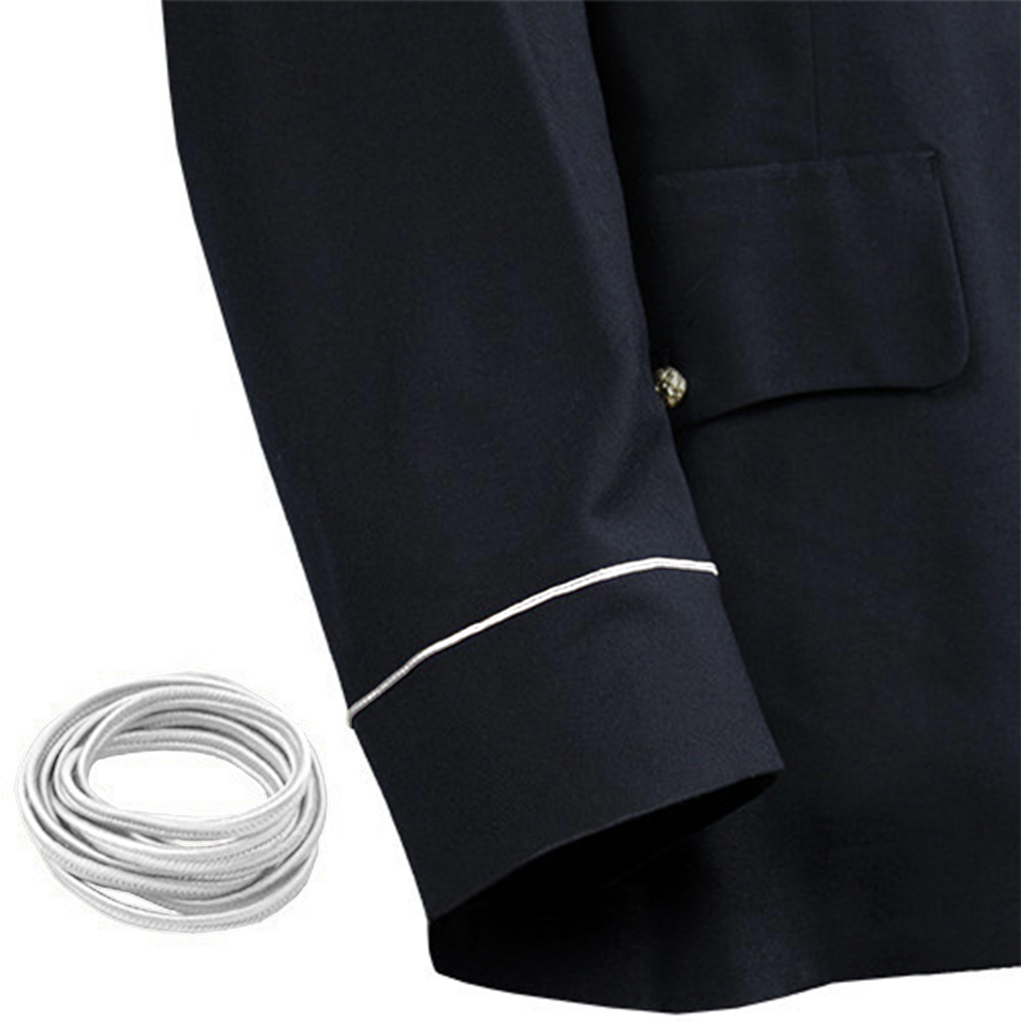 Army Soutache: White 1/8 inch - 1 yard cut