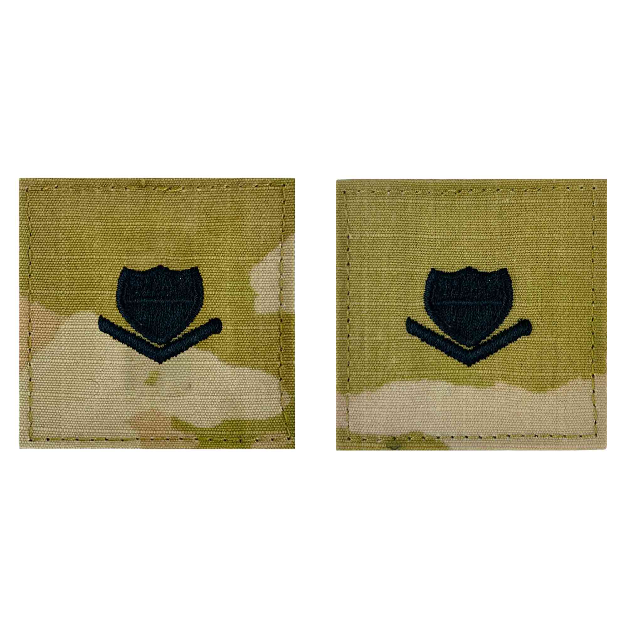 Coast Guard Rank Embroidered OCP with Hook: E4 Petty Officer 3rd Class PO3