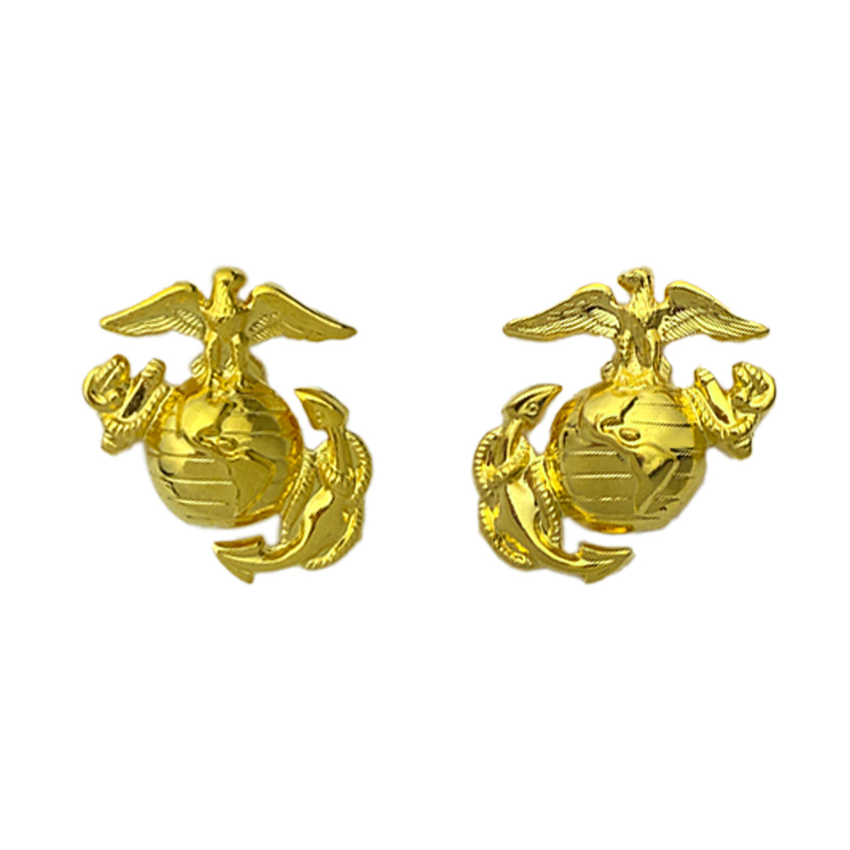 Marine Corps ROTC Collar Device: Enlisted Hamilton Finish Clutch Back