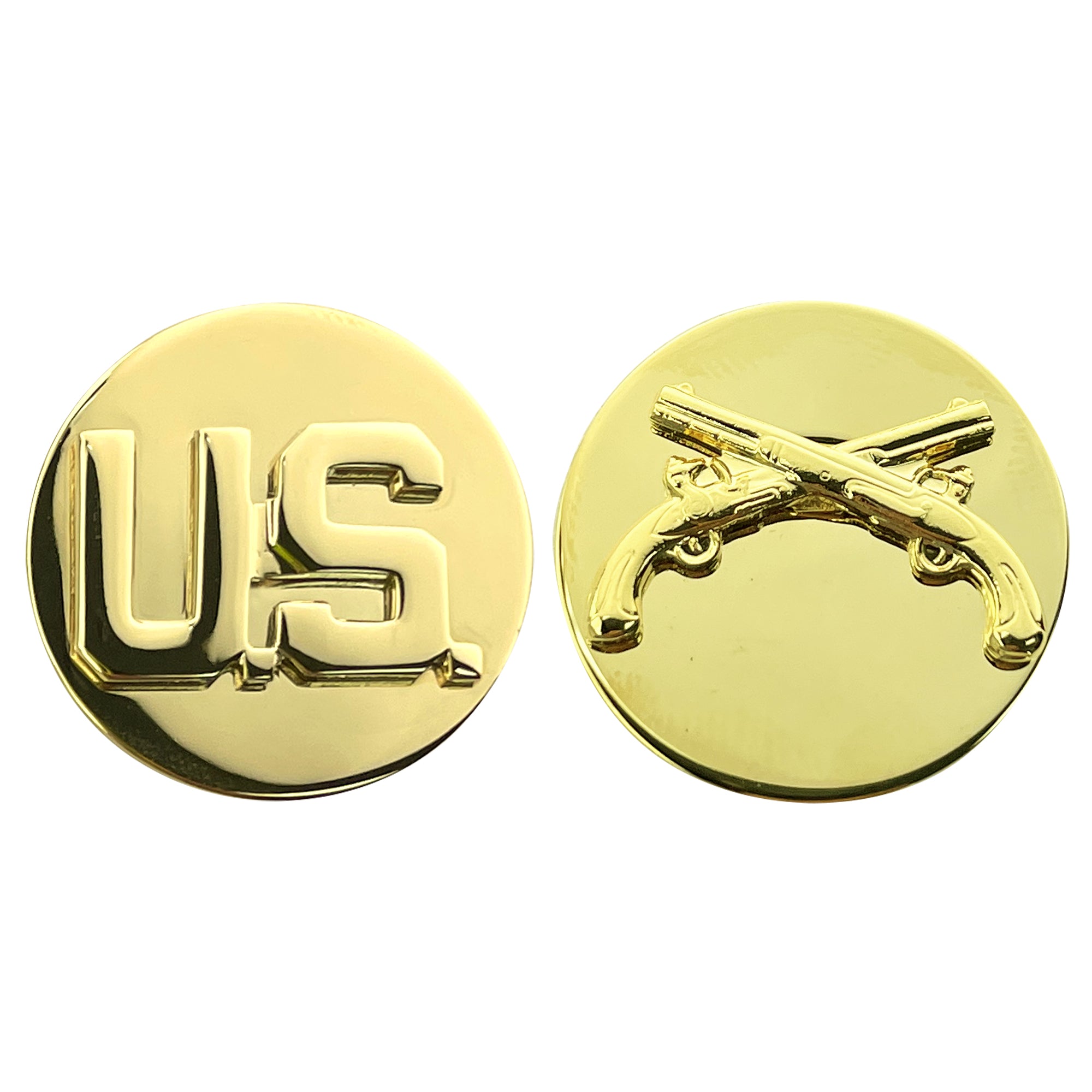 Army Enlisted Branch of Service Collar Device: U.S. and Military Police