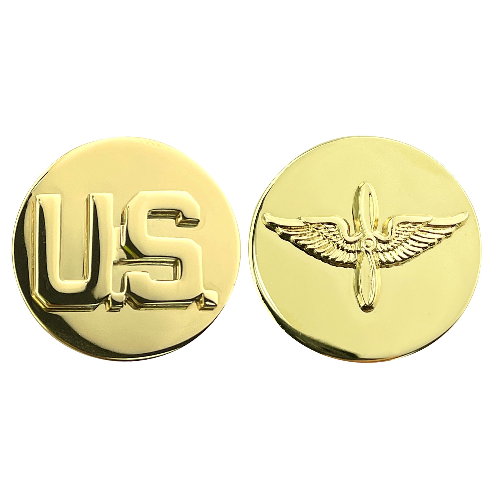Army Enlisted Branch of Service Collar Device: U.S. and Aviation