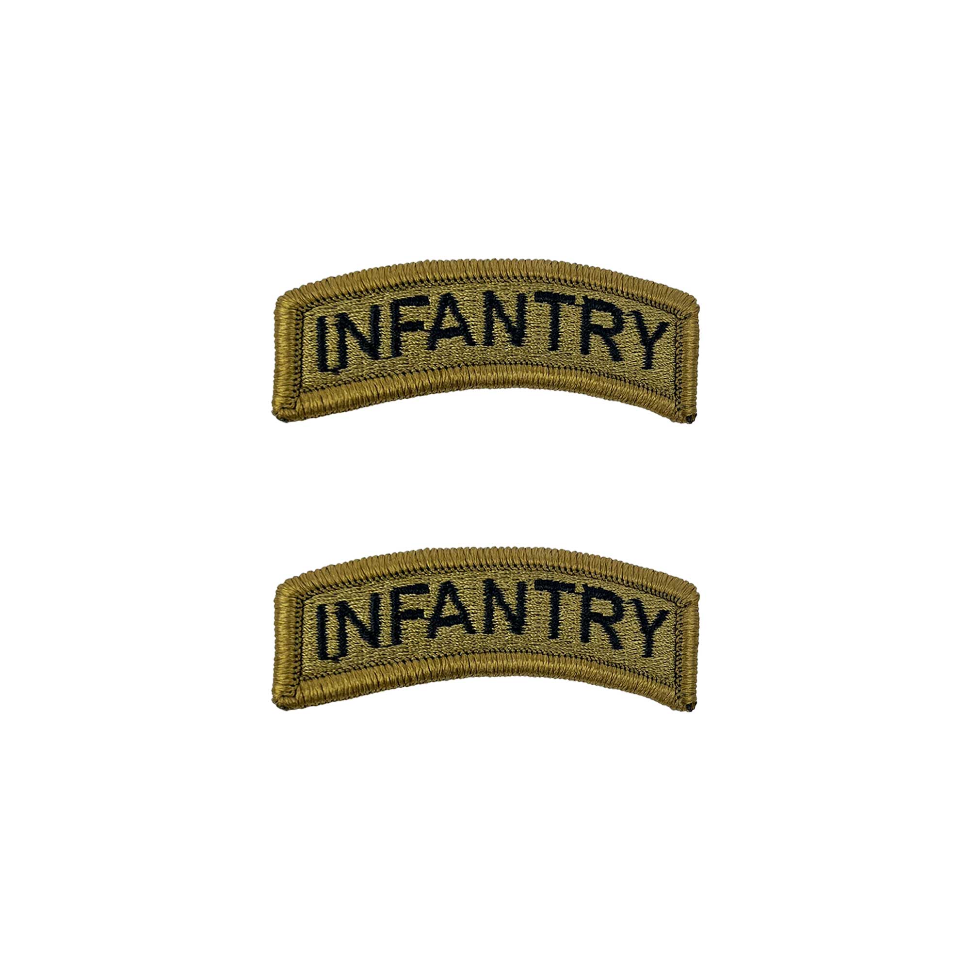 Army Embroidered Tab: Infantry - OCP with hook closure