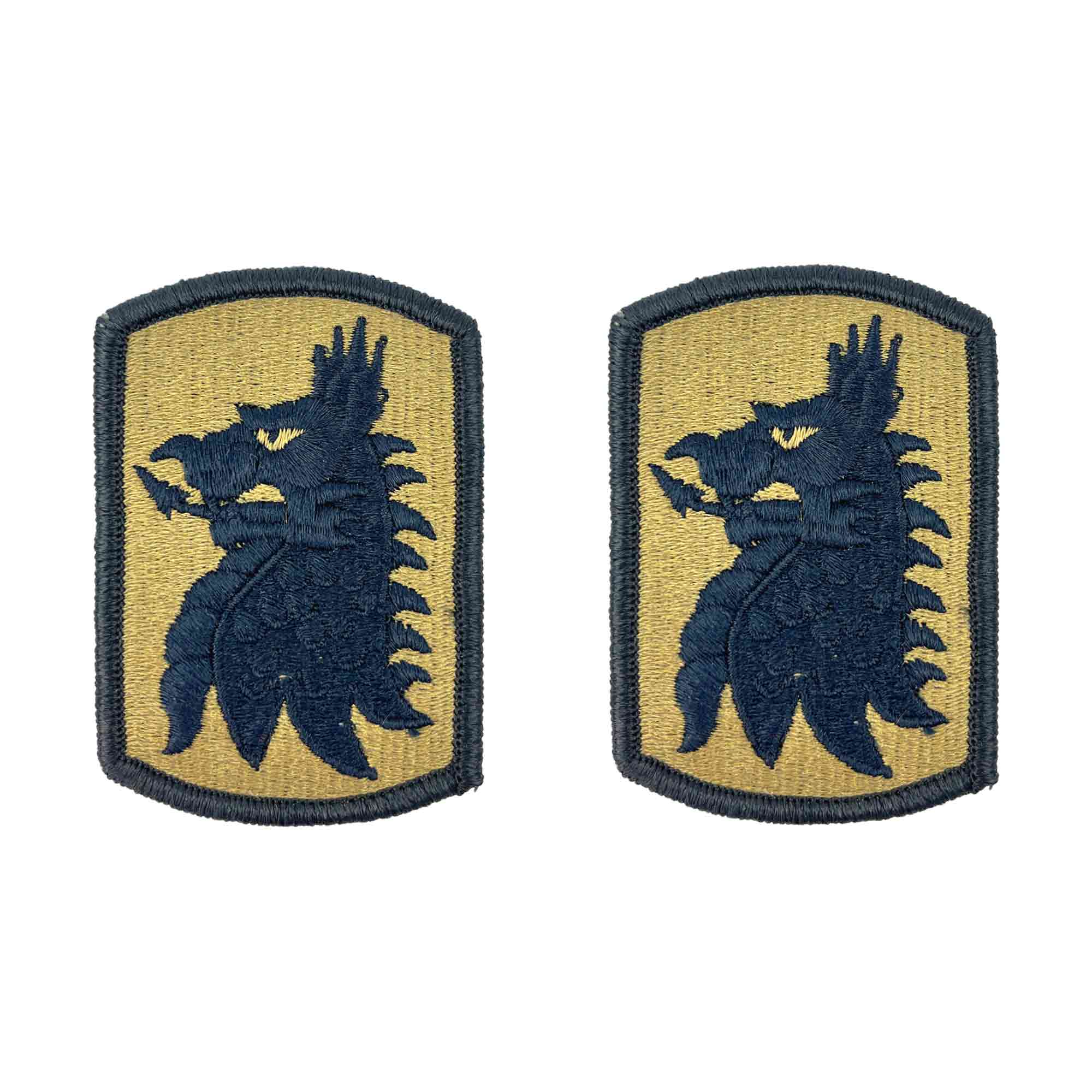 Army Patch: 455th Chemical Brigade - embroidered on OCP with hook closure