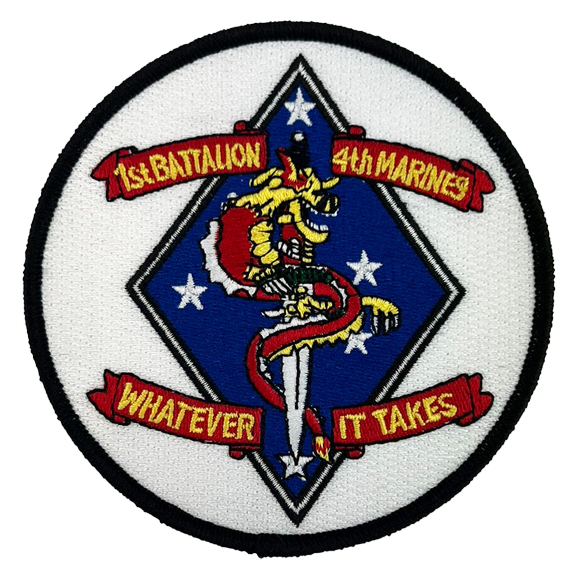 Marine Corps Patch: 1st Battalion 4th Marines - color