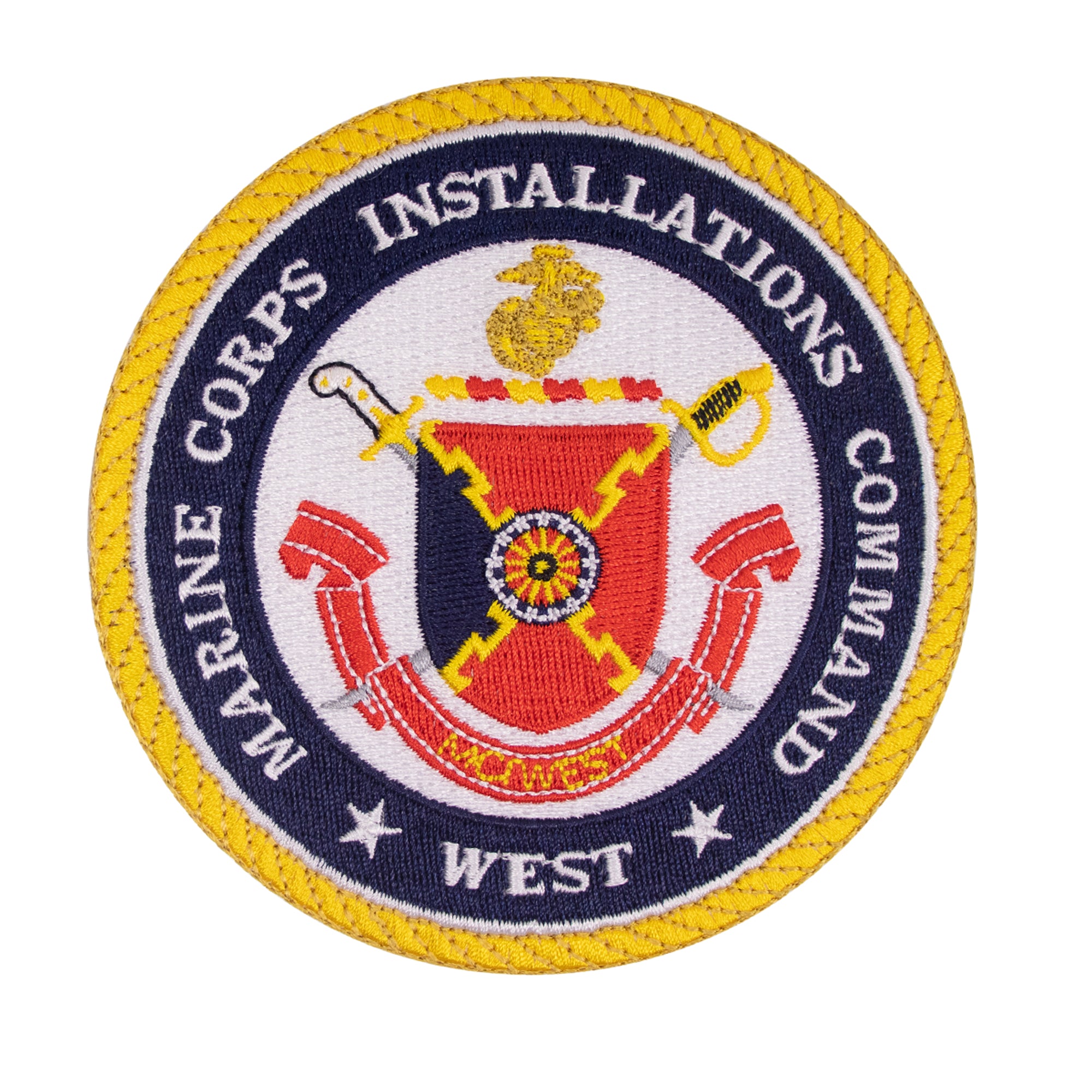Marine Corps Patch: Marine Corps Installations Command West - Marine Corps Base Camp Pendleton - color