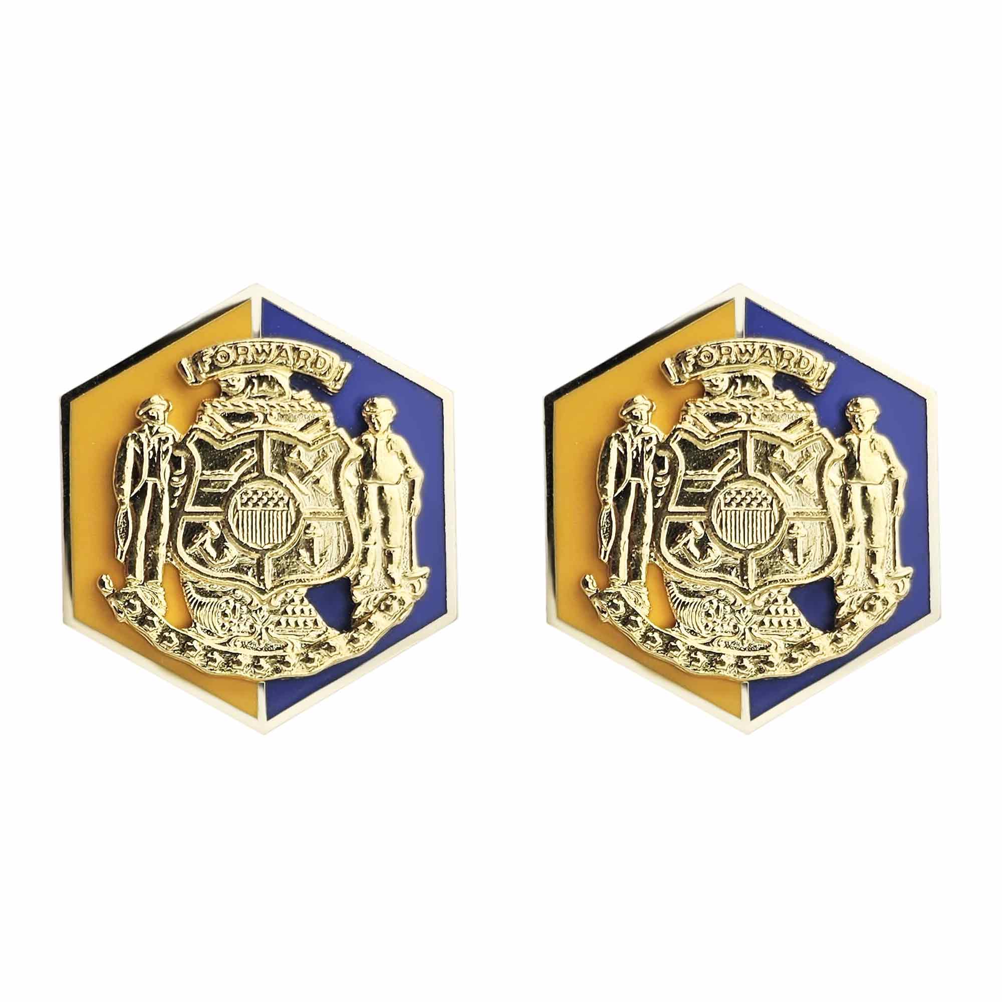 Army Crest: National Guard Wisconsin Motto: Forward