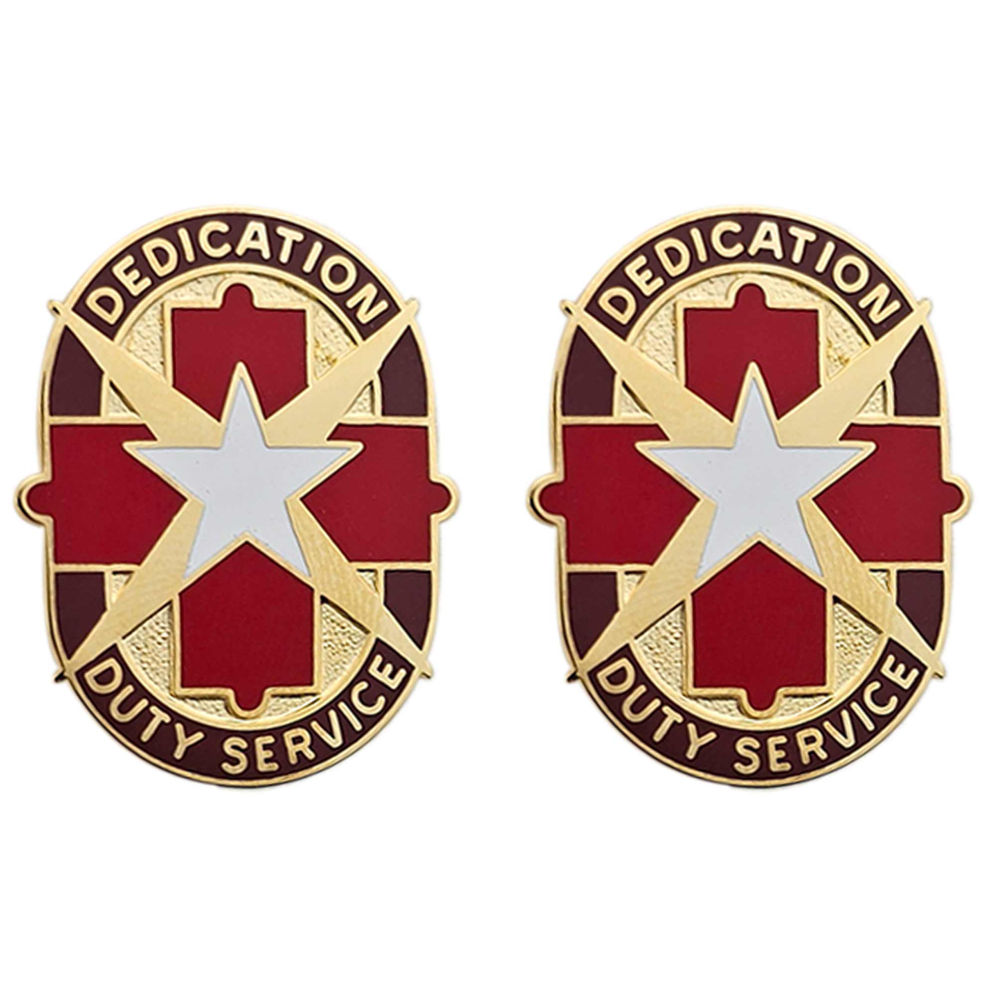 Army Crest: Brook Army Medical Center: Dedication Duty Service