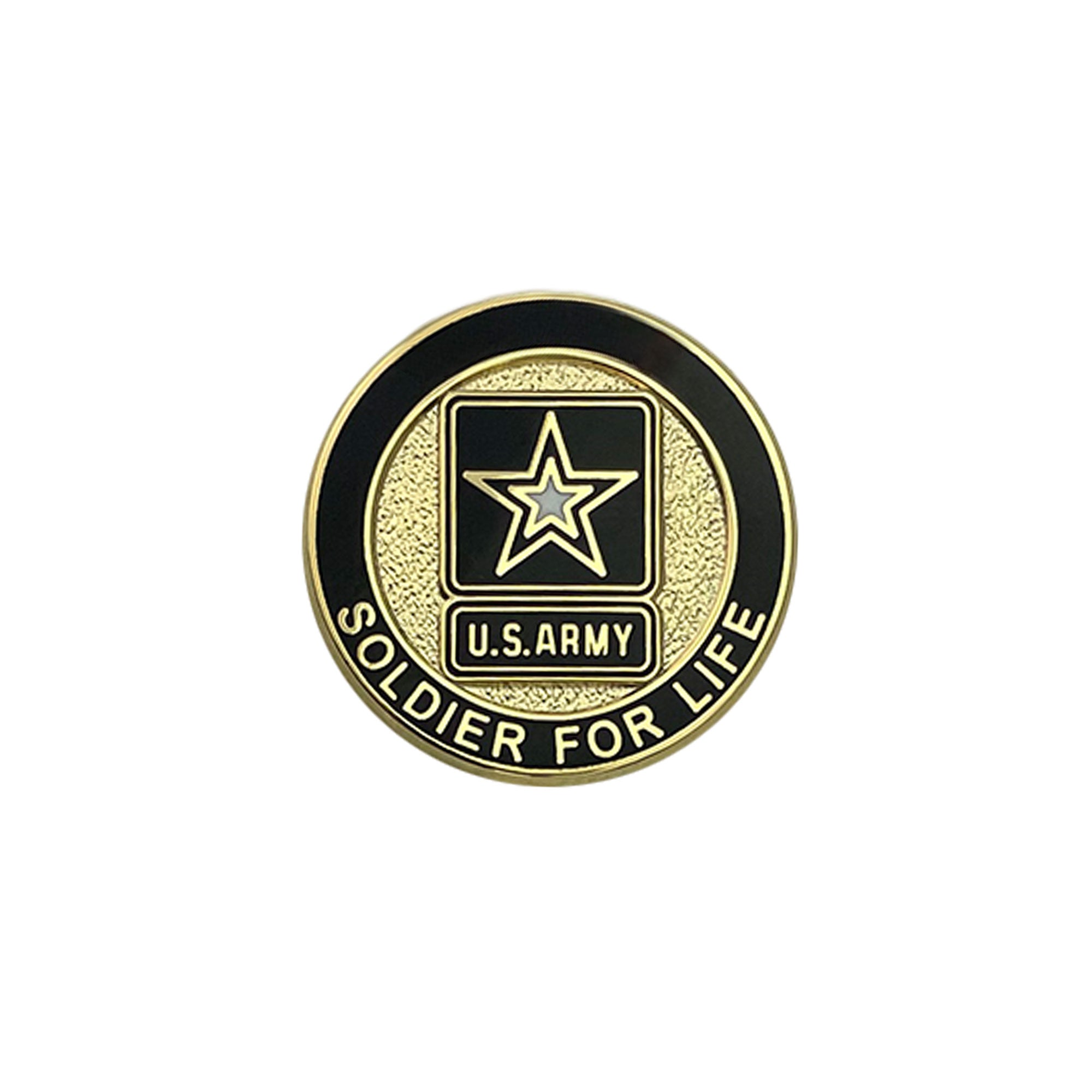 Lapel Pin: U.S. Army Soldier For Life - Veteran