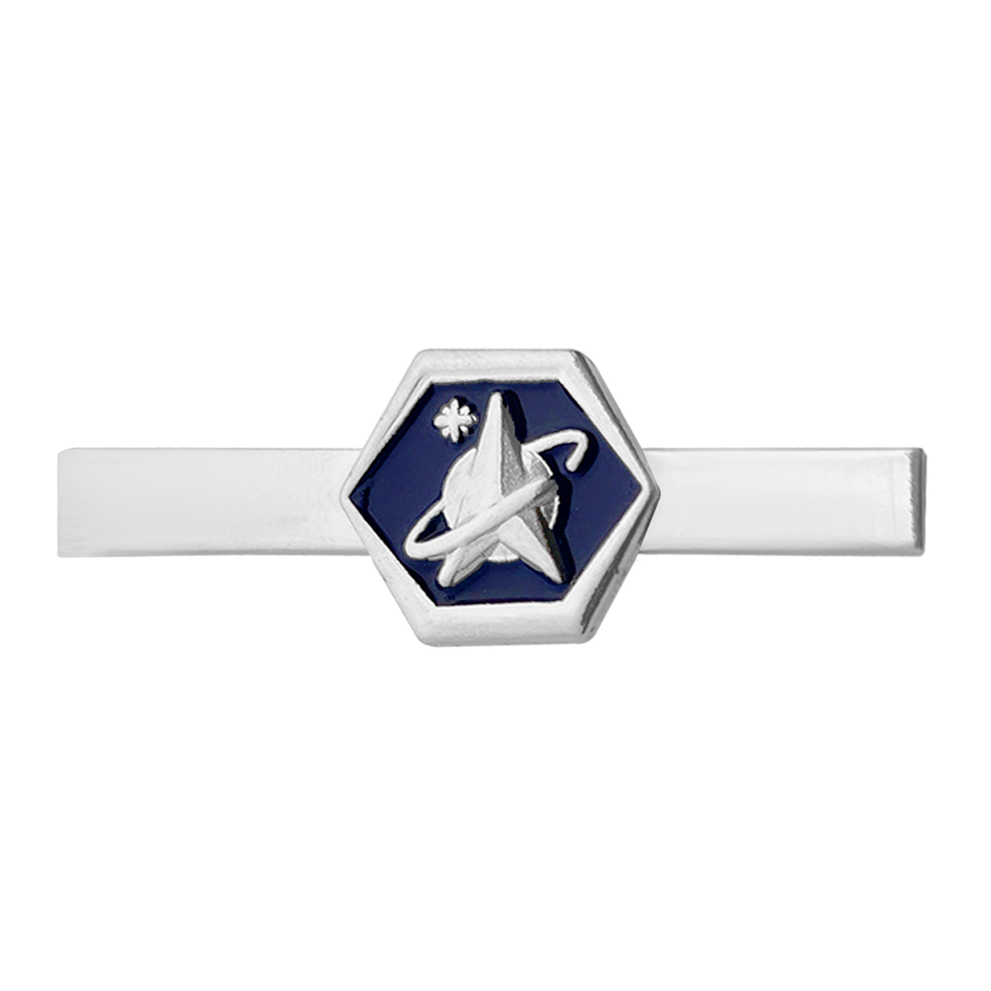 Space Force Tie Bar: Silver Mirror
