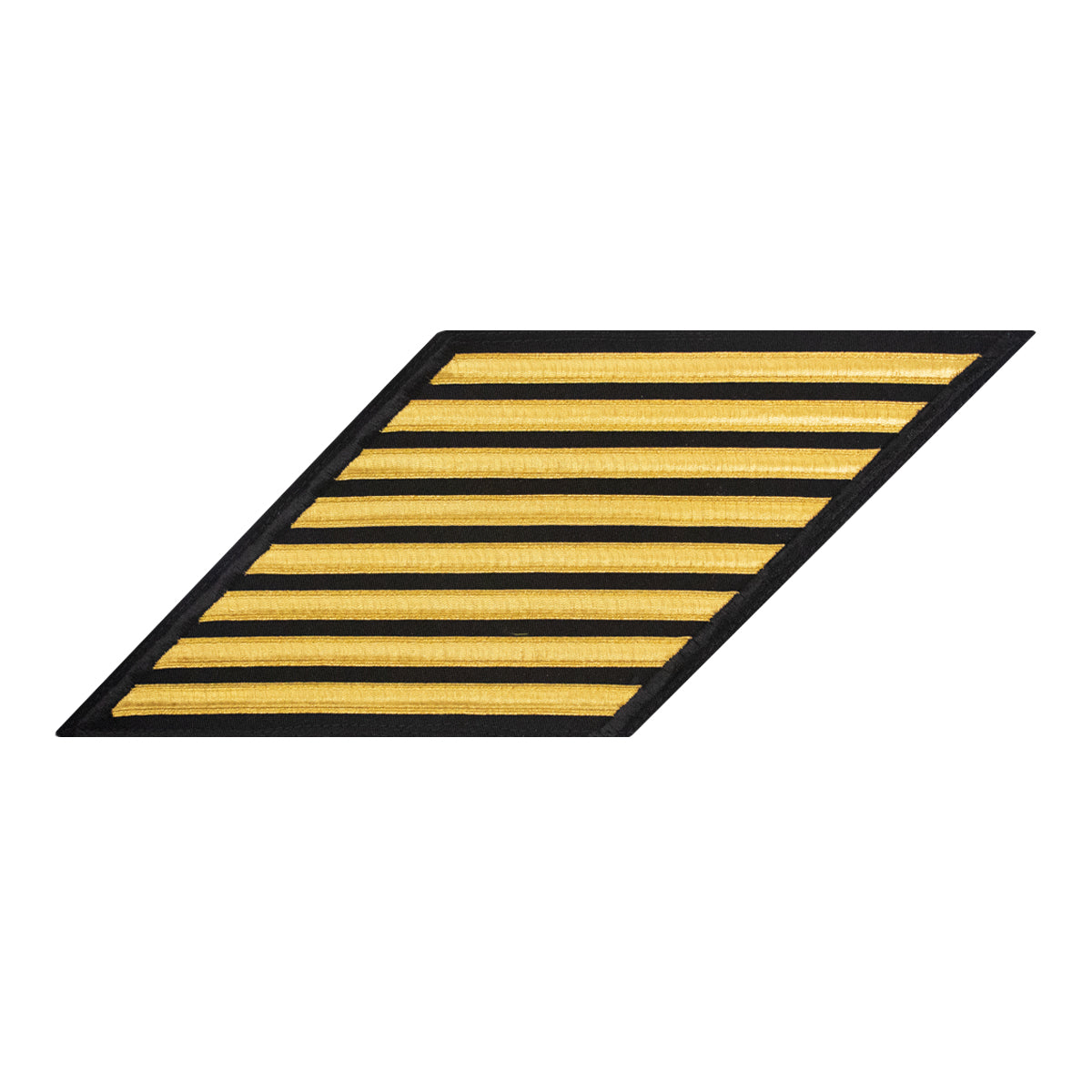 Navy CPO Hash Marks: Gold Lace on Blue - set of 8