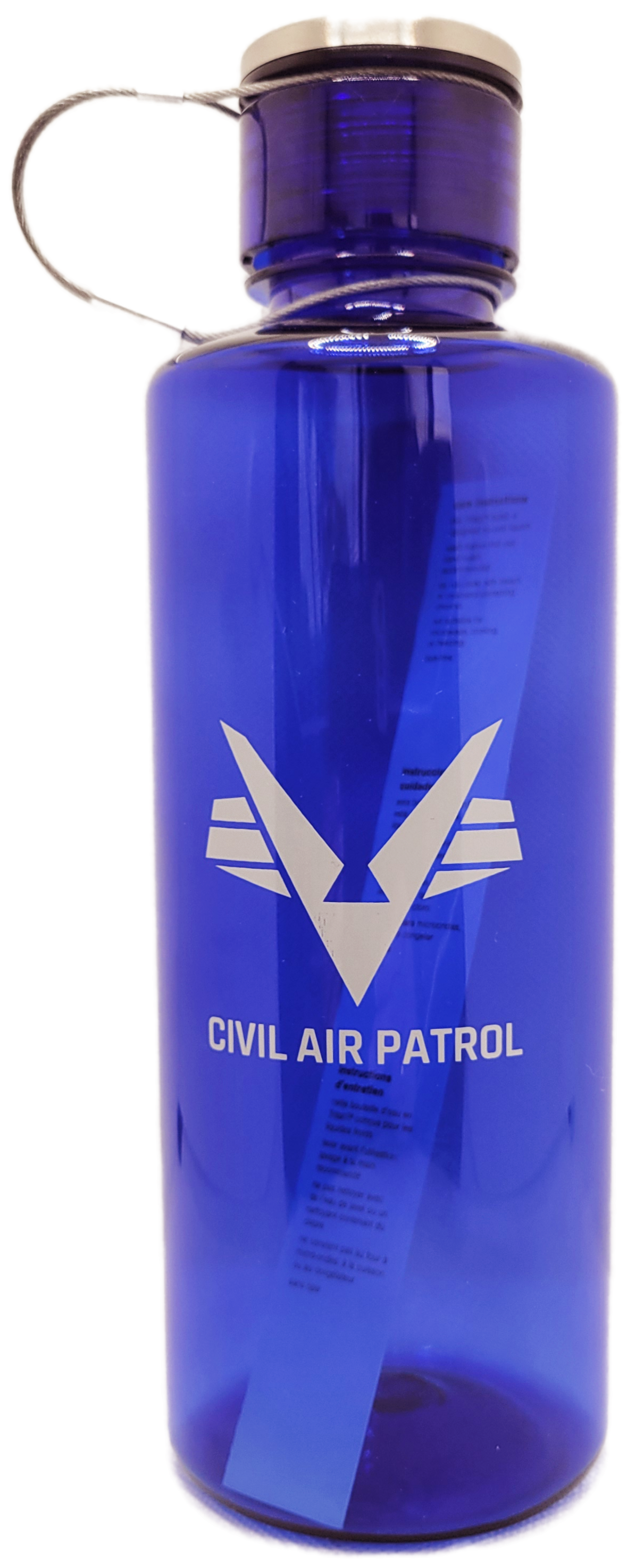 Civil Air Patrol: Flying-V Cable Strap Water Bottle - Plastic 25 FL oz