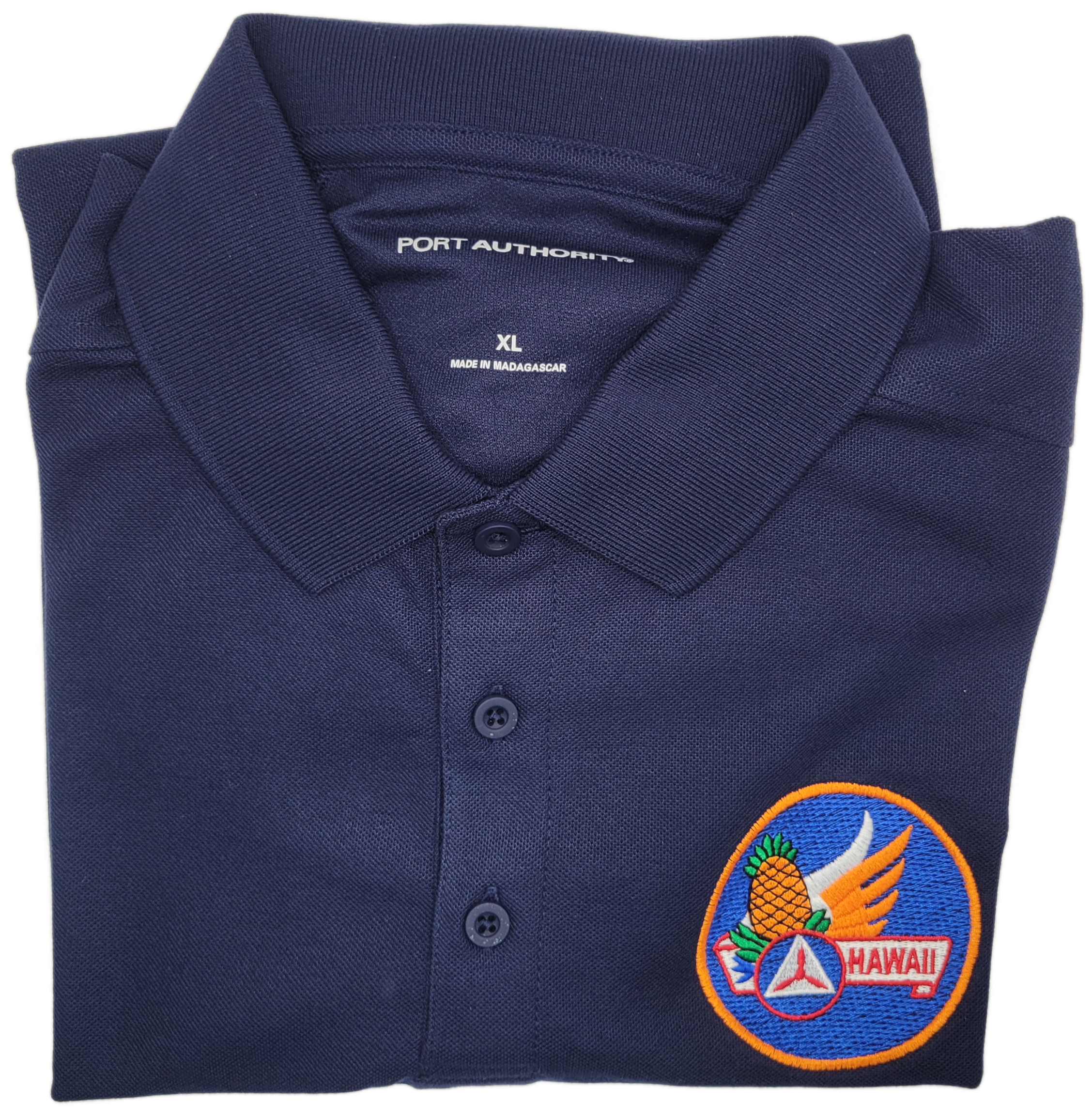 Civil Air Patrol Leisure Shirt: Polo (Navy Blue) with Wing/Region Emb Male