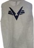 Civil Air Patrol Leisure Shirt: Male Long Sleeve T-Shirt (Ash) with Blue Flying V.