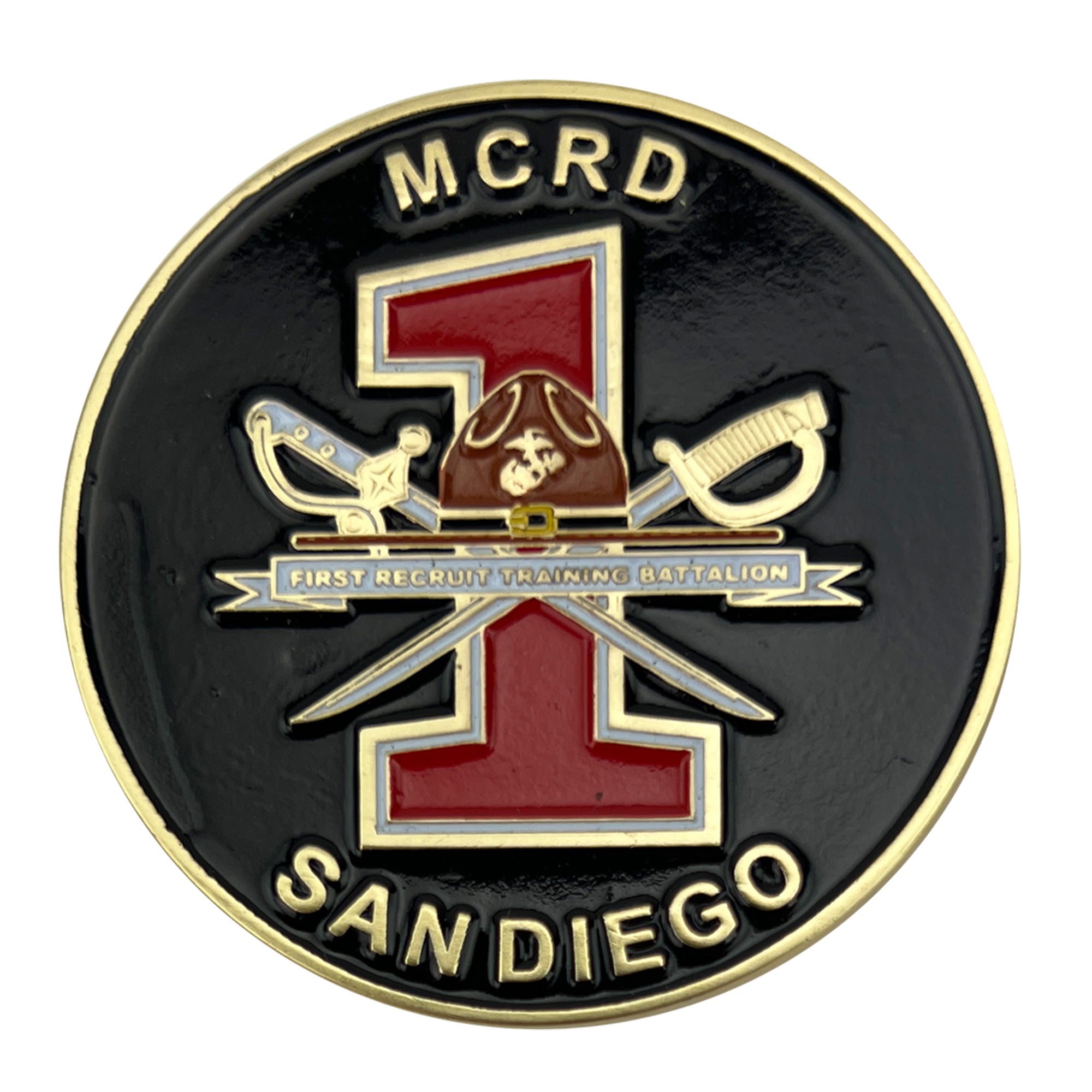 Marine Corps Coin: 2" Marine Corps Recruit Depot San Diego 1st Battalion Bravo Company