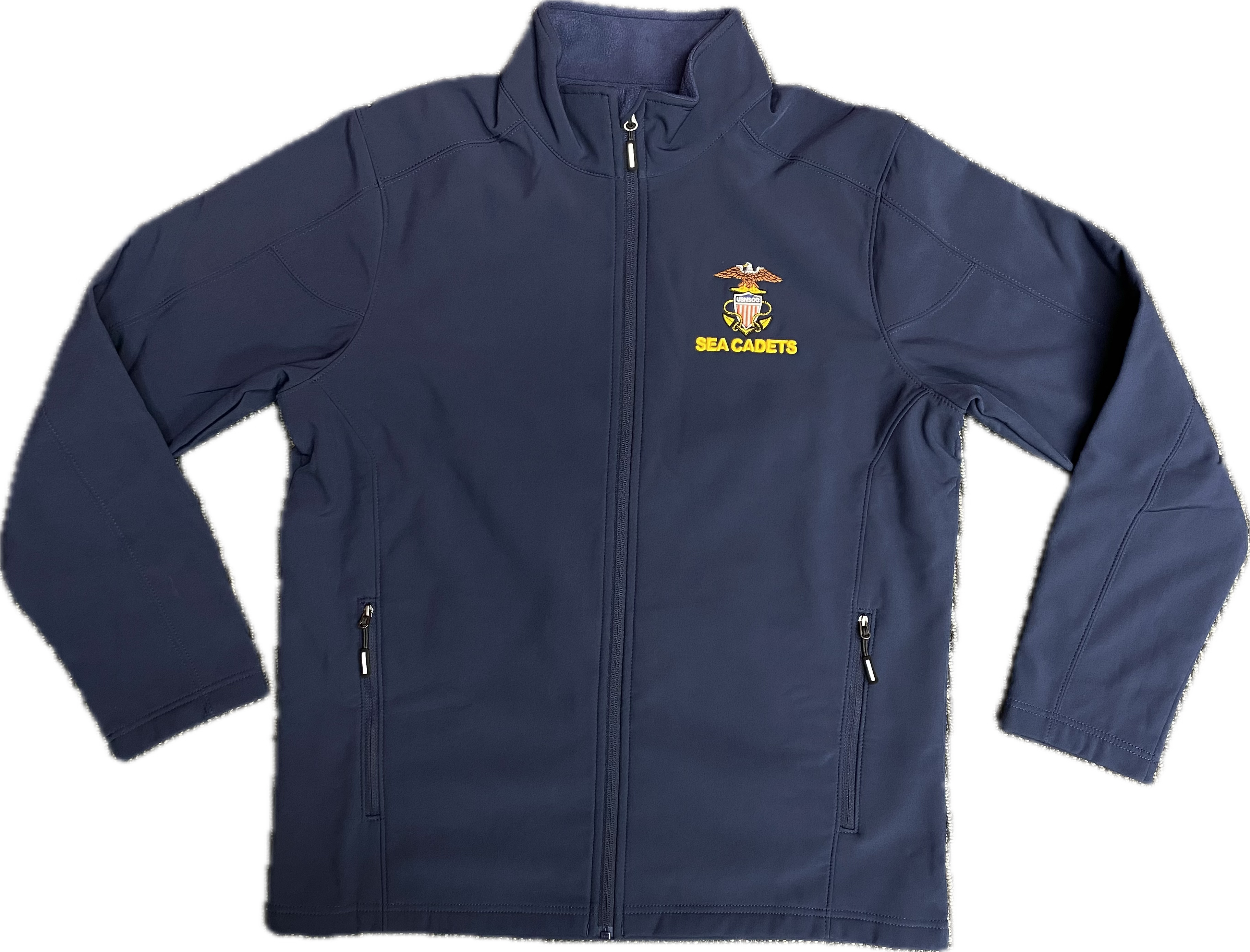 U.S. Naval Sea Cadet Corps Navy Blue Soft Shell Jacket with Full Color Logo