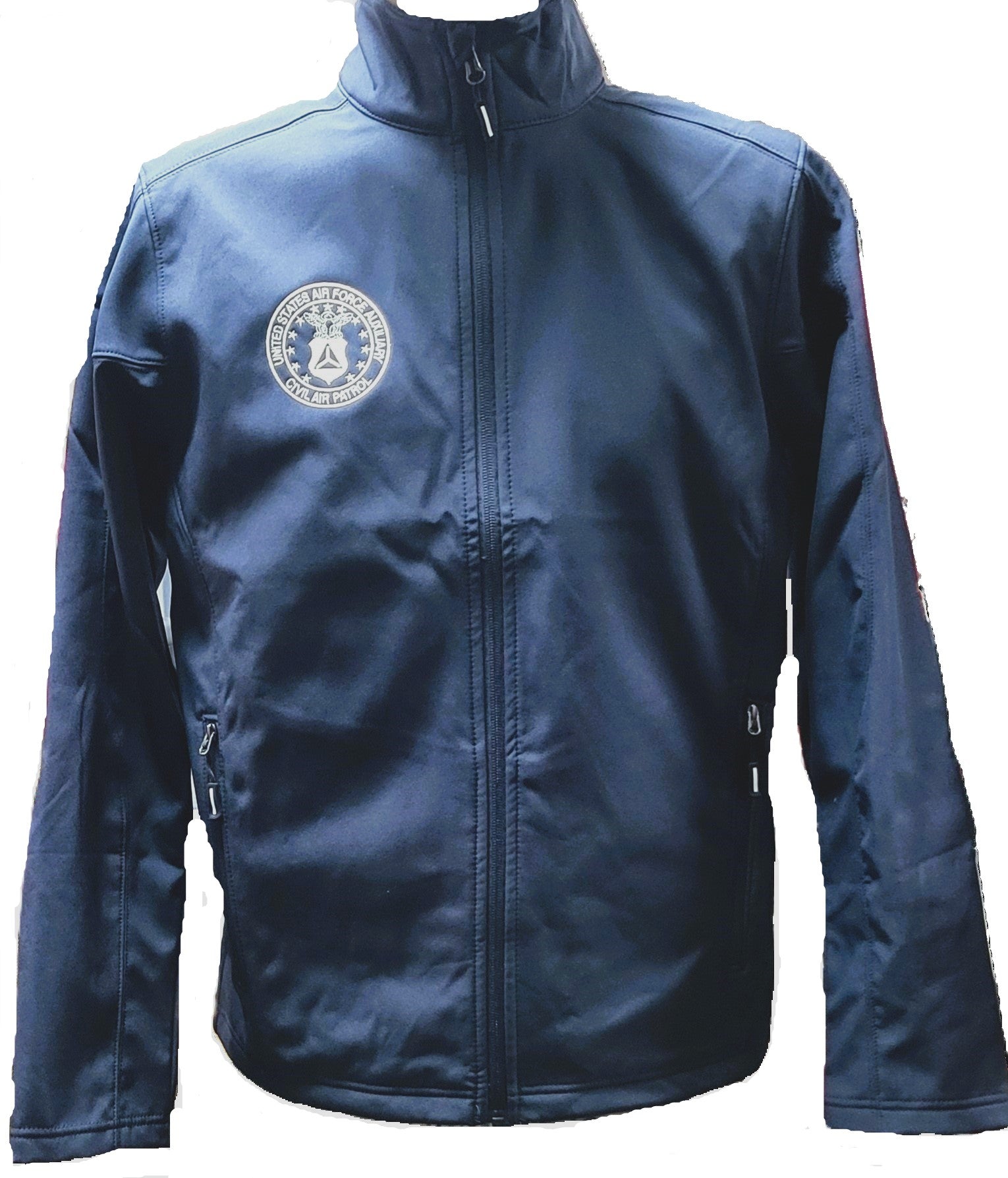 Civil Air Patrol Soft Shell Lightweight Blue Jacket with White CAP Seal 3XL