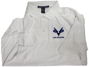 Civil Air Patrol Leisure Shirt: Short Sleeve - White Polo, Male