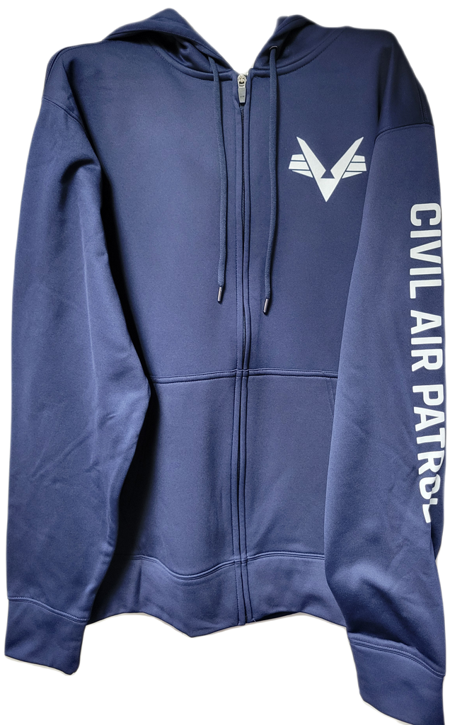 Civil Air Patrol Leisure: Hooded Zippered Sweatshirt
