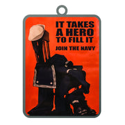Ornament: Navy Poster - It Takes a Hero