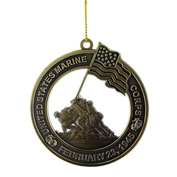 Christmas Tree Ornament: Marine Corps "IWO JIMA"