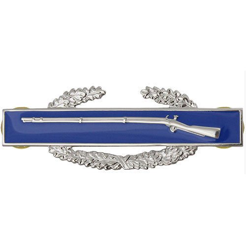 Army Badge: Combat Infantry First Award - regulation size, mirror finish