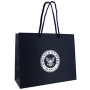 Gift Bag: Navy blue with silver USN emblem