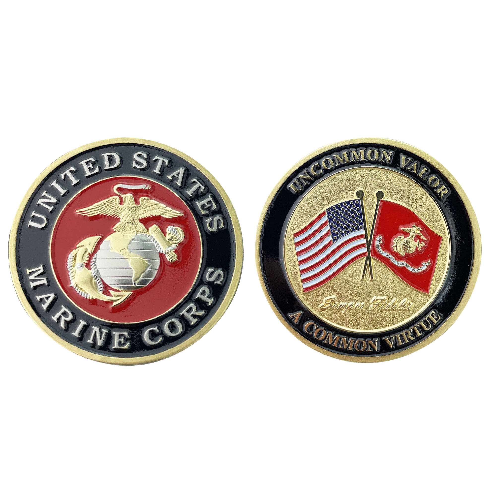 Coin 2": USMC Uncommon Valor A Common Virtue