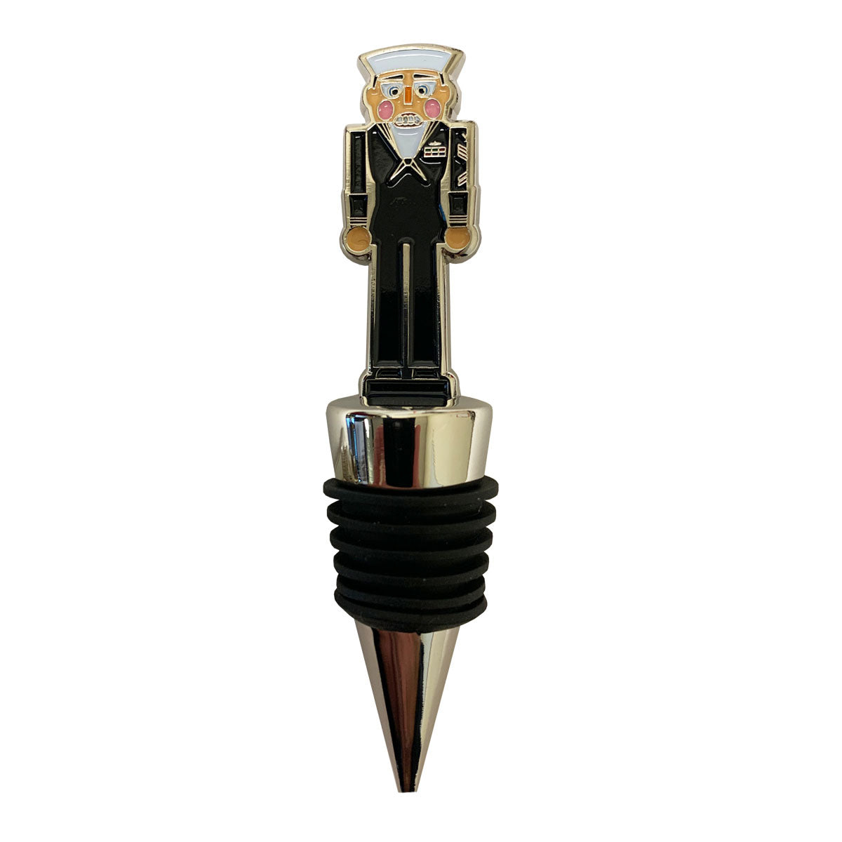 Navy Nutcracker Wine Stopper: 3.75" Enlisted