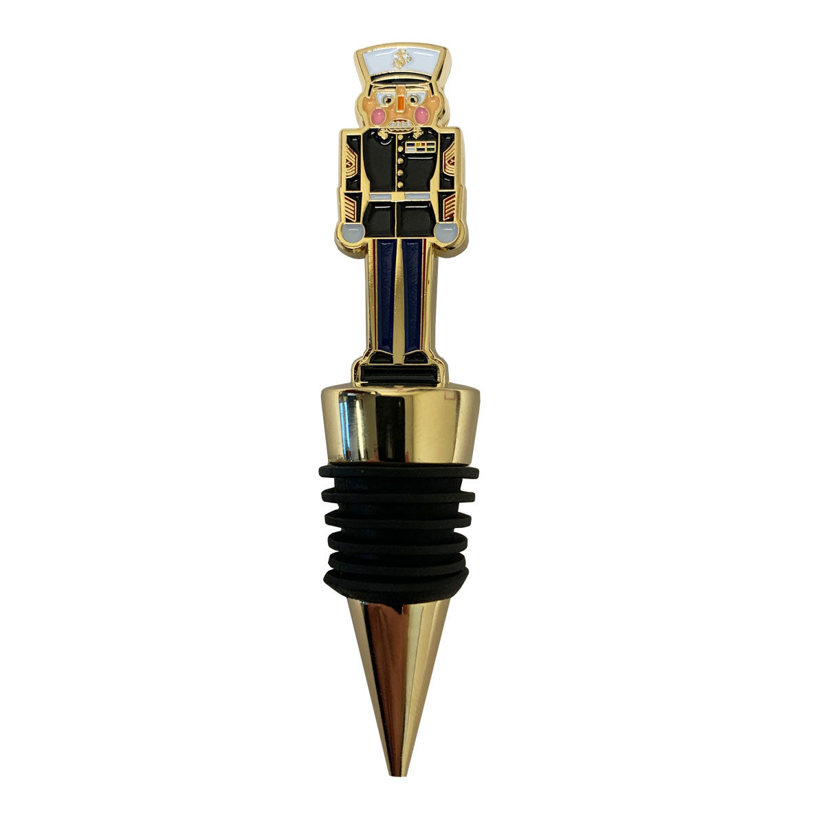 USMC Nutcracker Wine Stopper: 3.75" Master Sergeant