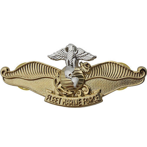Navy Breast Badge: Fleet Marine Force Chaplain - regulation size