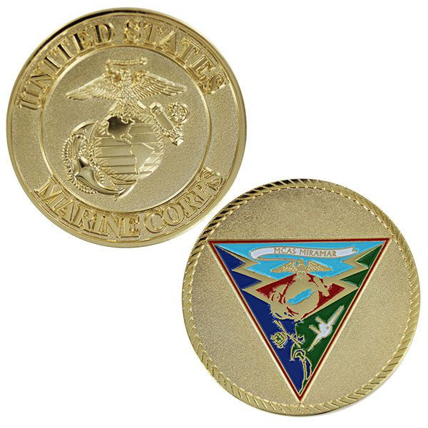 Marine Corps Coin: 1 3/4" MCAS Miramar