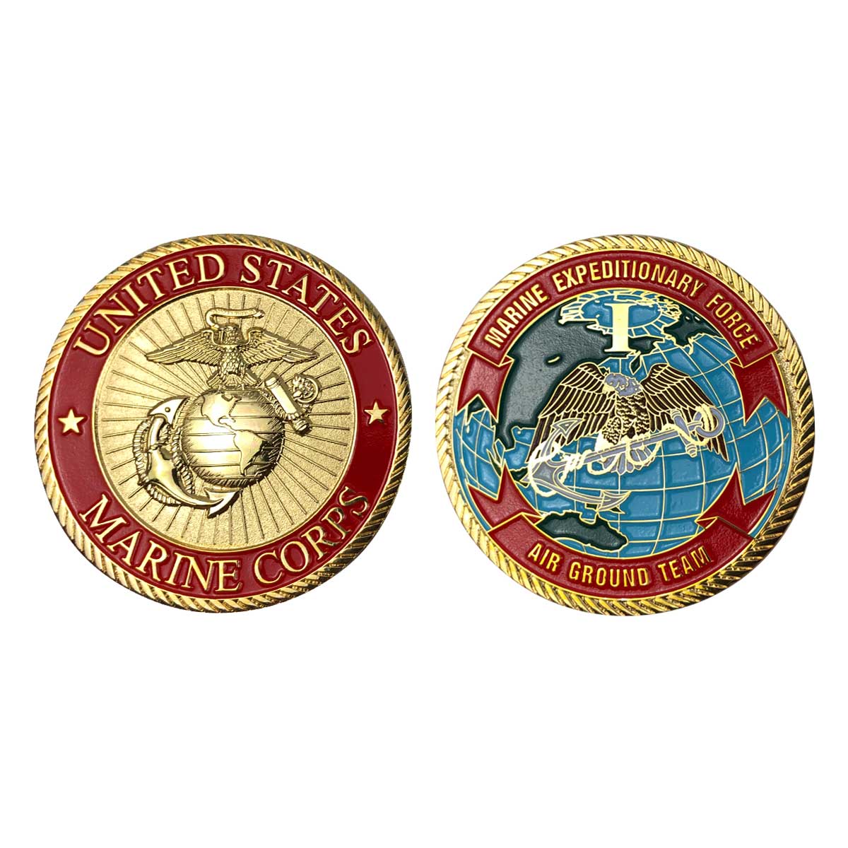 Marine Corps Coin: First Marine Expeditionary Force - Air Ground Team