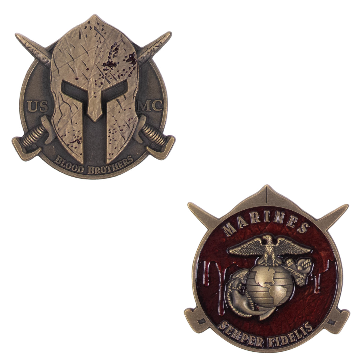 Coin: USMC Spartan Blood Brothers