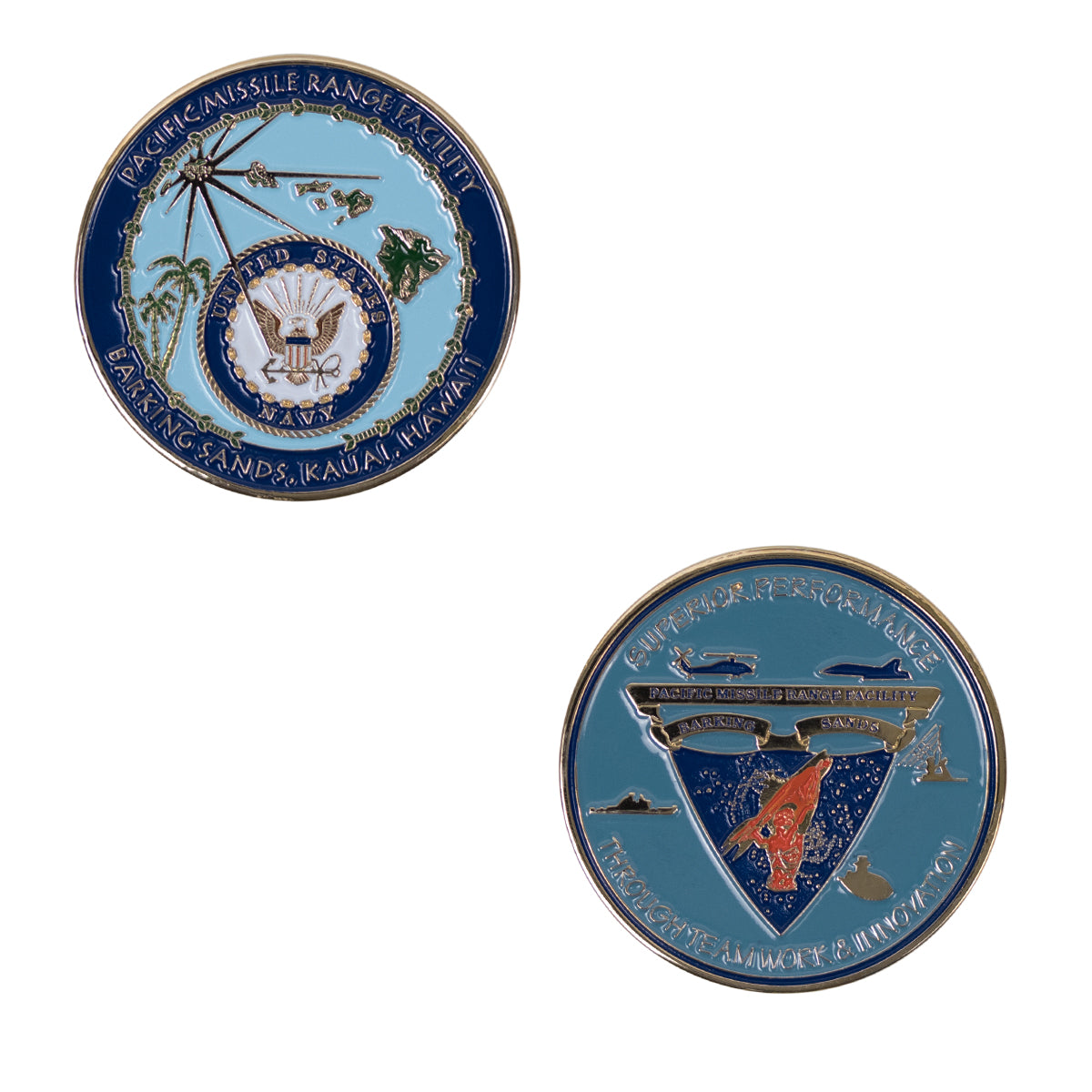Coin US Navy: Pacific Missile Range Facility Barking Sands, Kauai, Haw