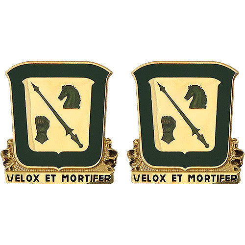 Army Crest: 18th Cavalry Regiment - Velox Et Mortifer