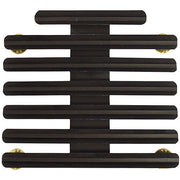 Ribbon Mounting Bar: 20 Ribbons - black metal 1/8