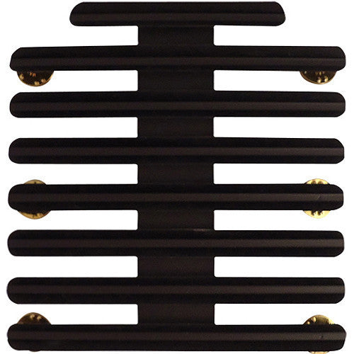 Ribbon Mounting Bar: 23 Ribbons - black metal 1/8" spacing